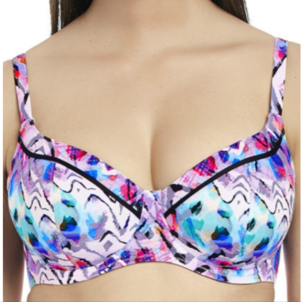 Fantasie Malundi Swim Bikini Top Underwire 36DD Pink Purple Blue White Black